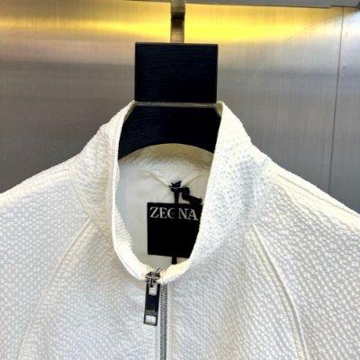 wholesale quality zegna suede leather coat model no. 33